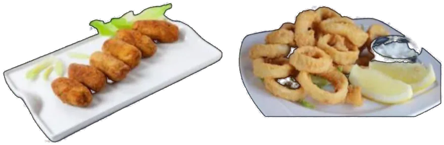 Croquetas y calamares
